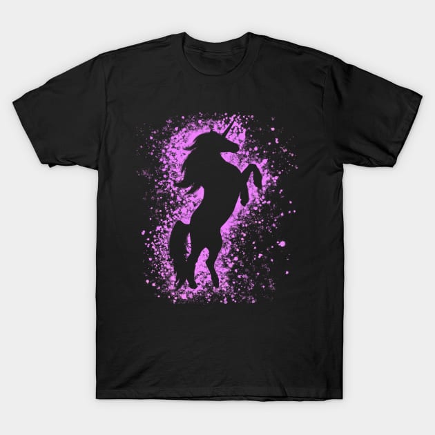 Magical Purple Unicorn T-Shirt by Lady Lilac